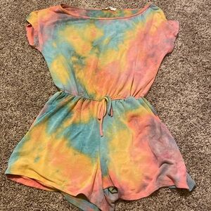 New - Vine and Love Tie-dyed Romper